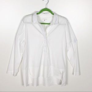 Women's White Long Sleeve Top